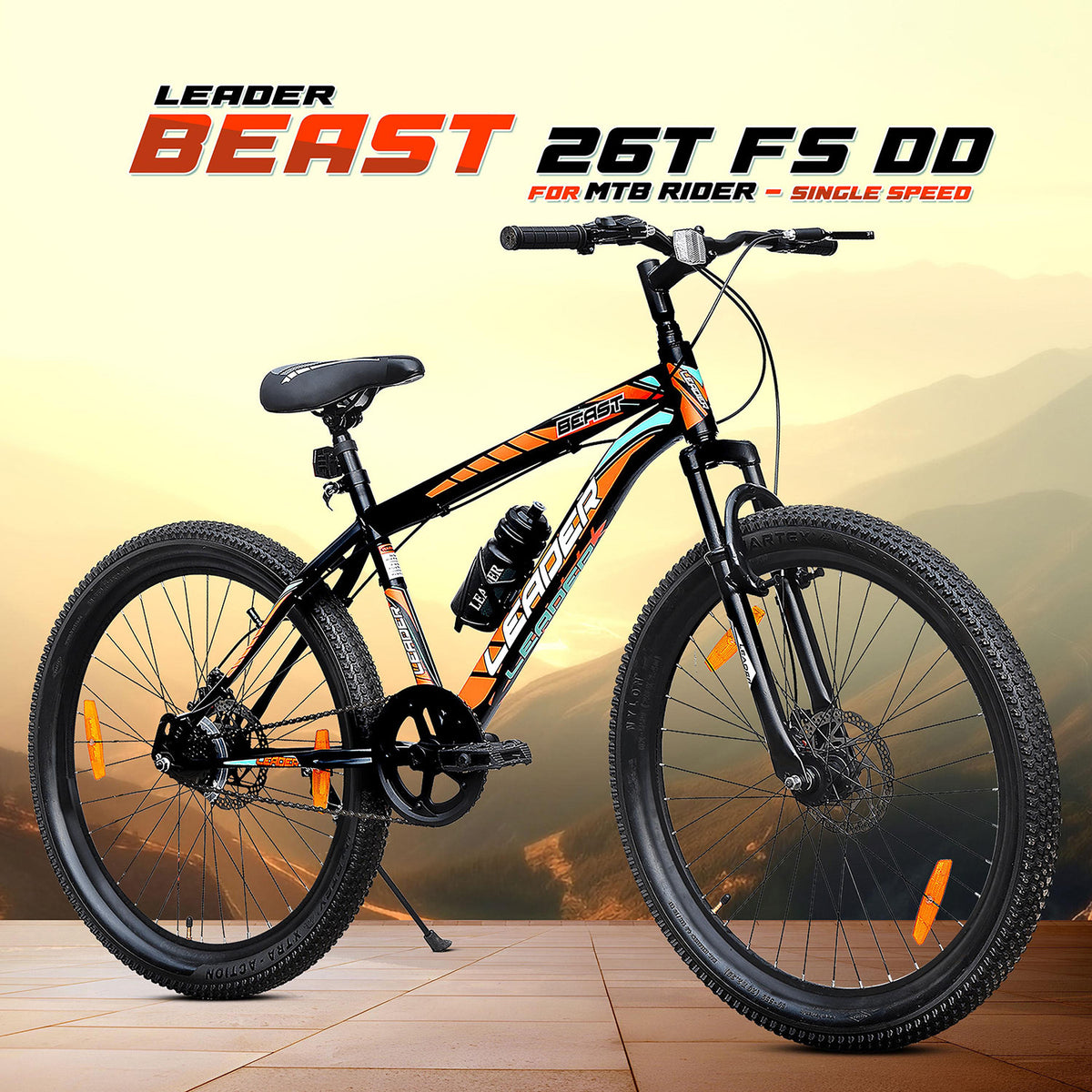 Buy Men Single Speed 26T Surfer Cycle Online Leader Bicycles