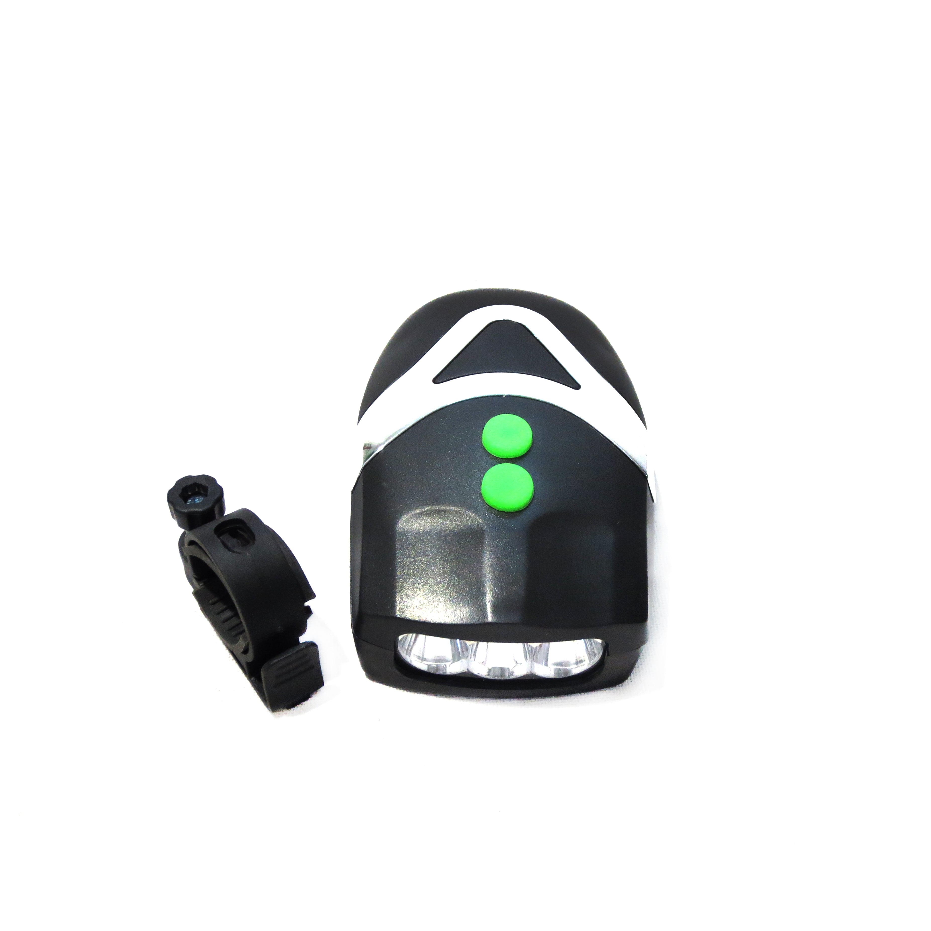 Leader Bicycle Bell with 3-LED Front Head Light