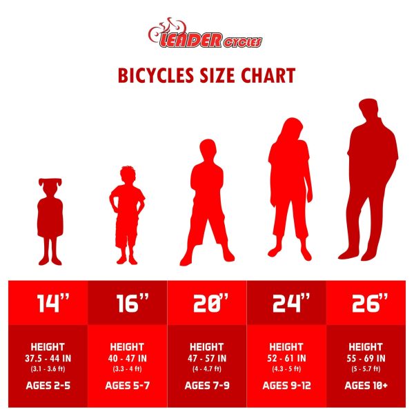 Bicycles Size Chart