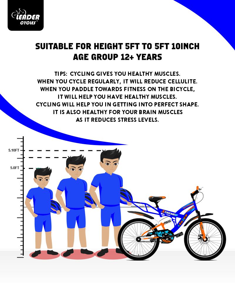 Buy MTB Xtreme 26T Cycle For Boys in India Leader Bicycles