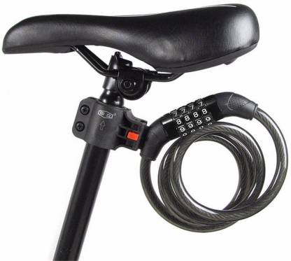 Leader Bicycle 4 Digit Resettable Number Lock with Clamp