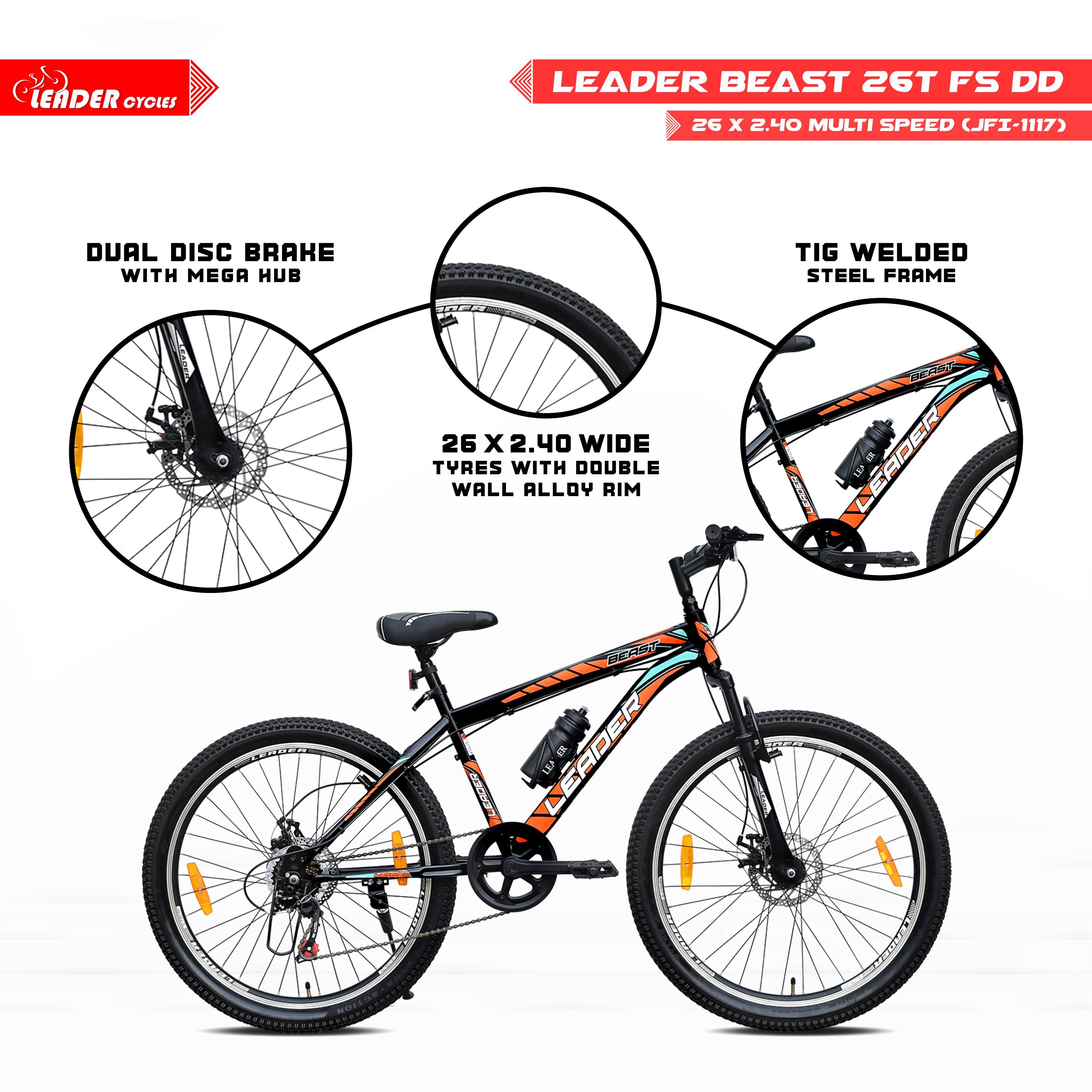 Bike Brands Average Mountain Bike Cost LEADER Beast 29T MultiSpeed