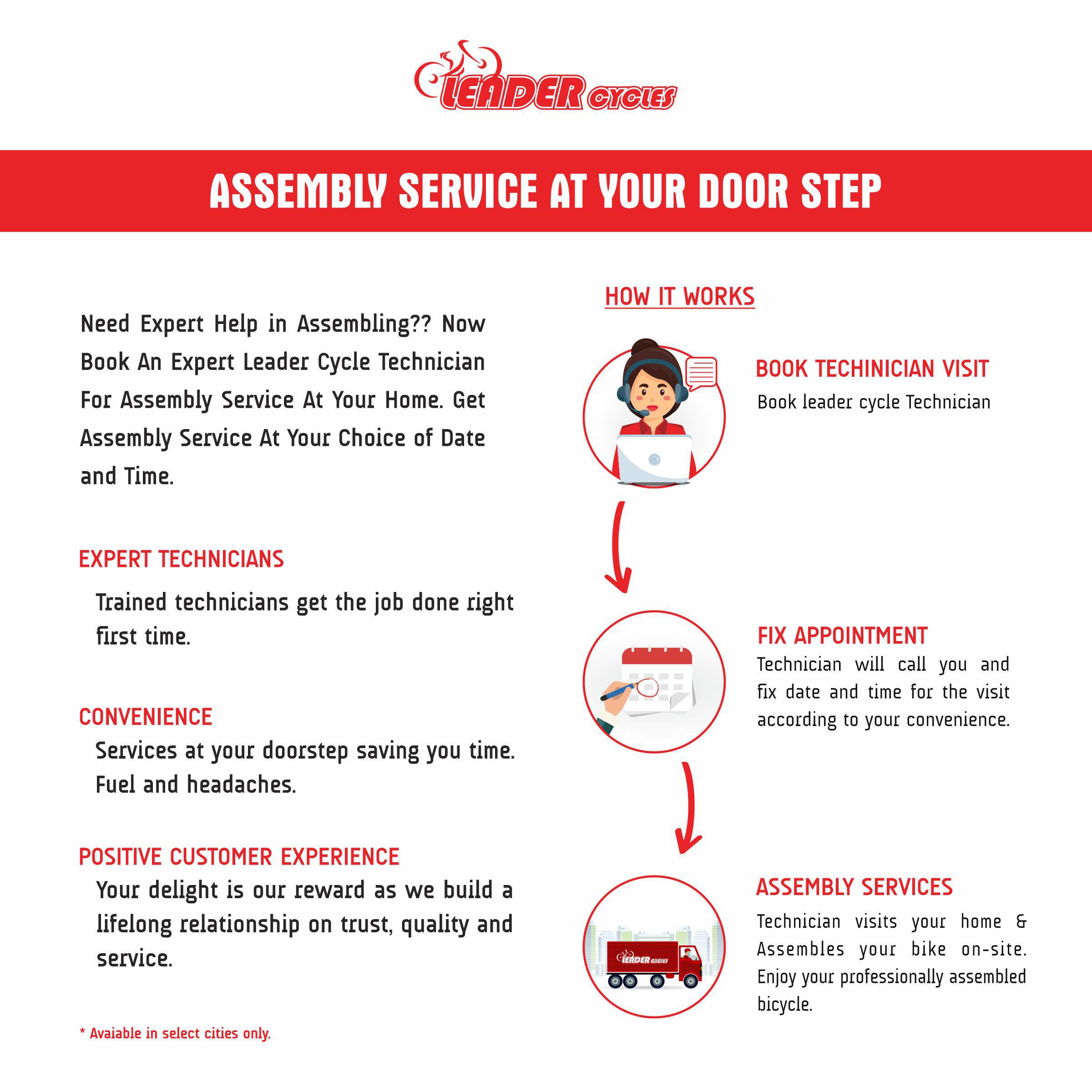 Bicycle Assembly Service at Doorstep