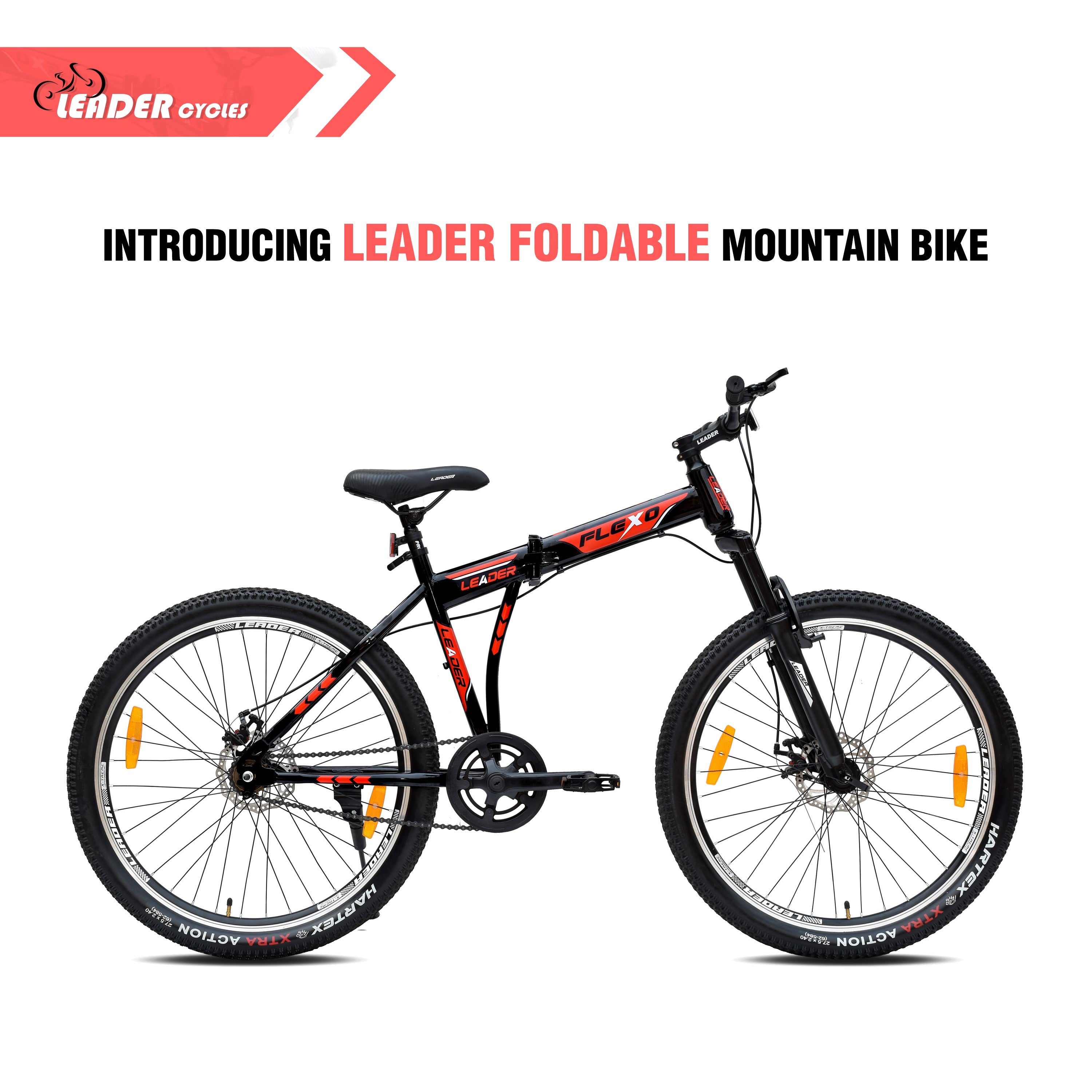 Leader Flexo 27.5T Foldable Bicycle without Gear Single Speed