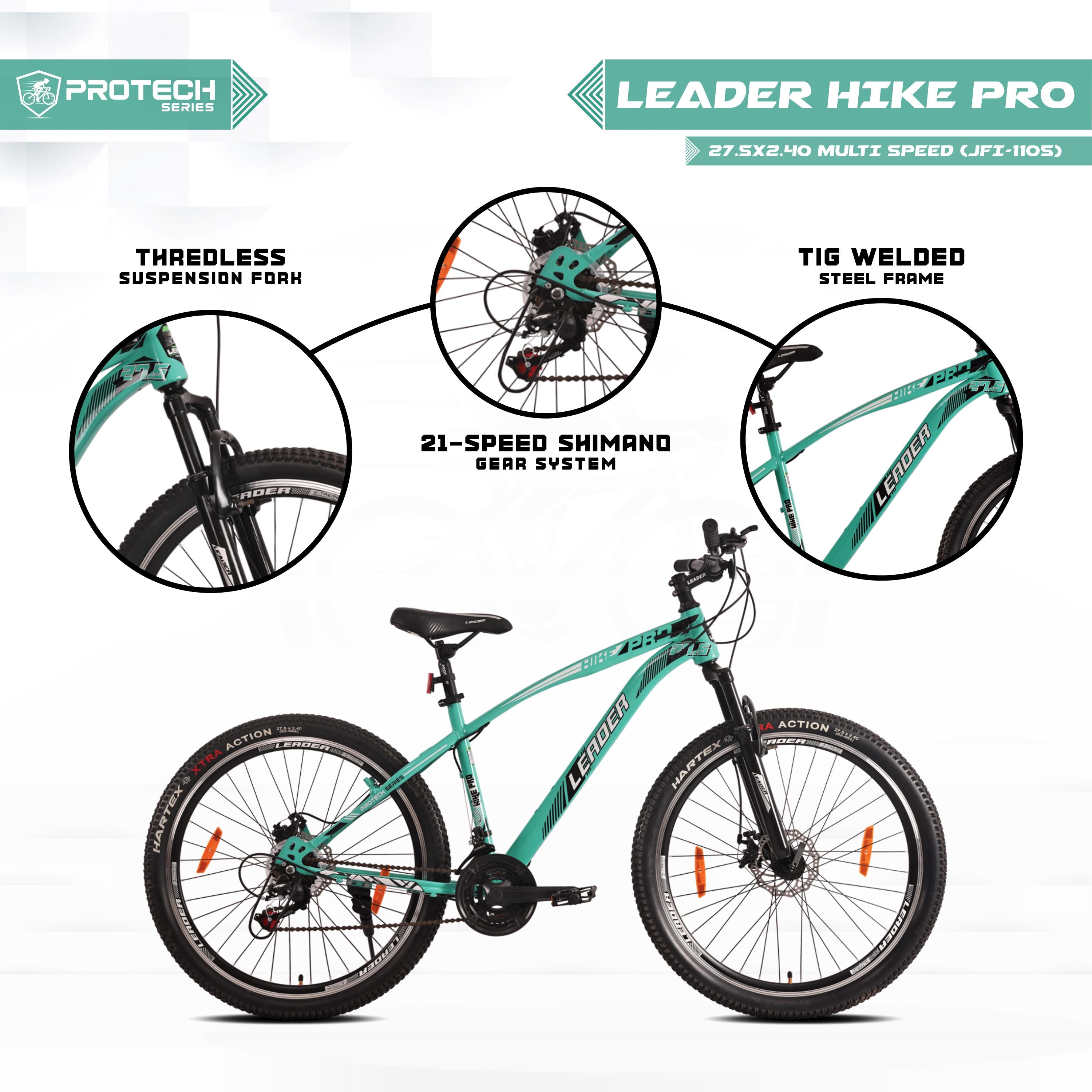 Leader Hike Pro 27.5T 21-Speed with Dual Disc Brake