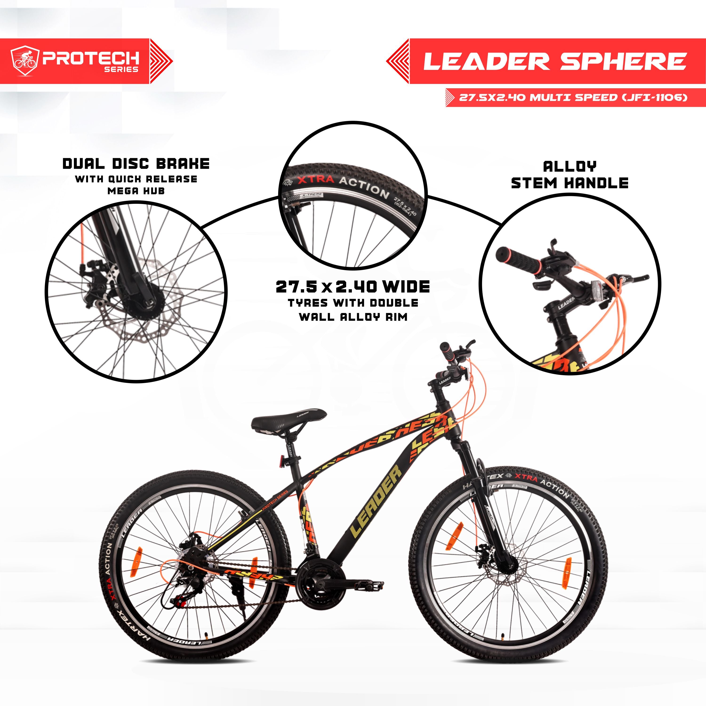 Leader Sphere 27.5T 21-Speed with Dual Disc Brake