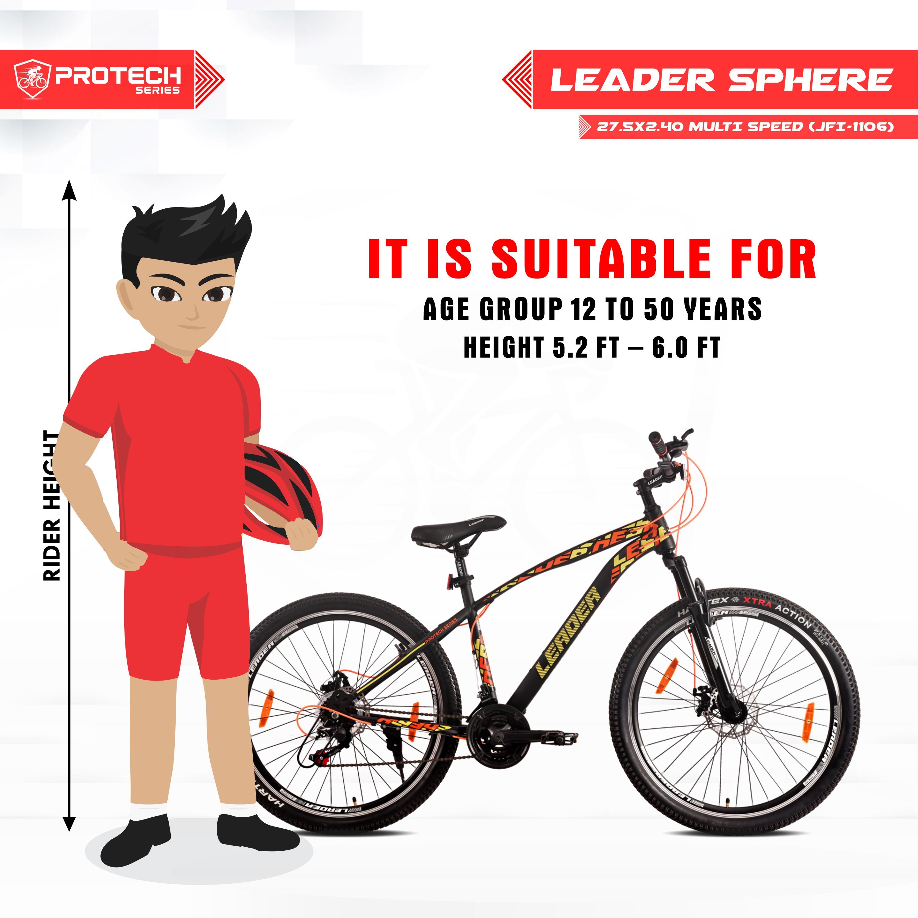 Leader Sphere 27.5T 21-Speed with Dual Disc Brake