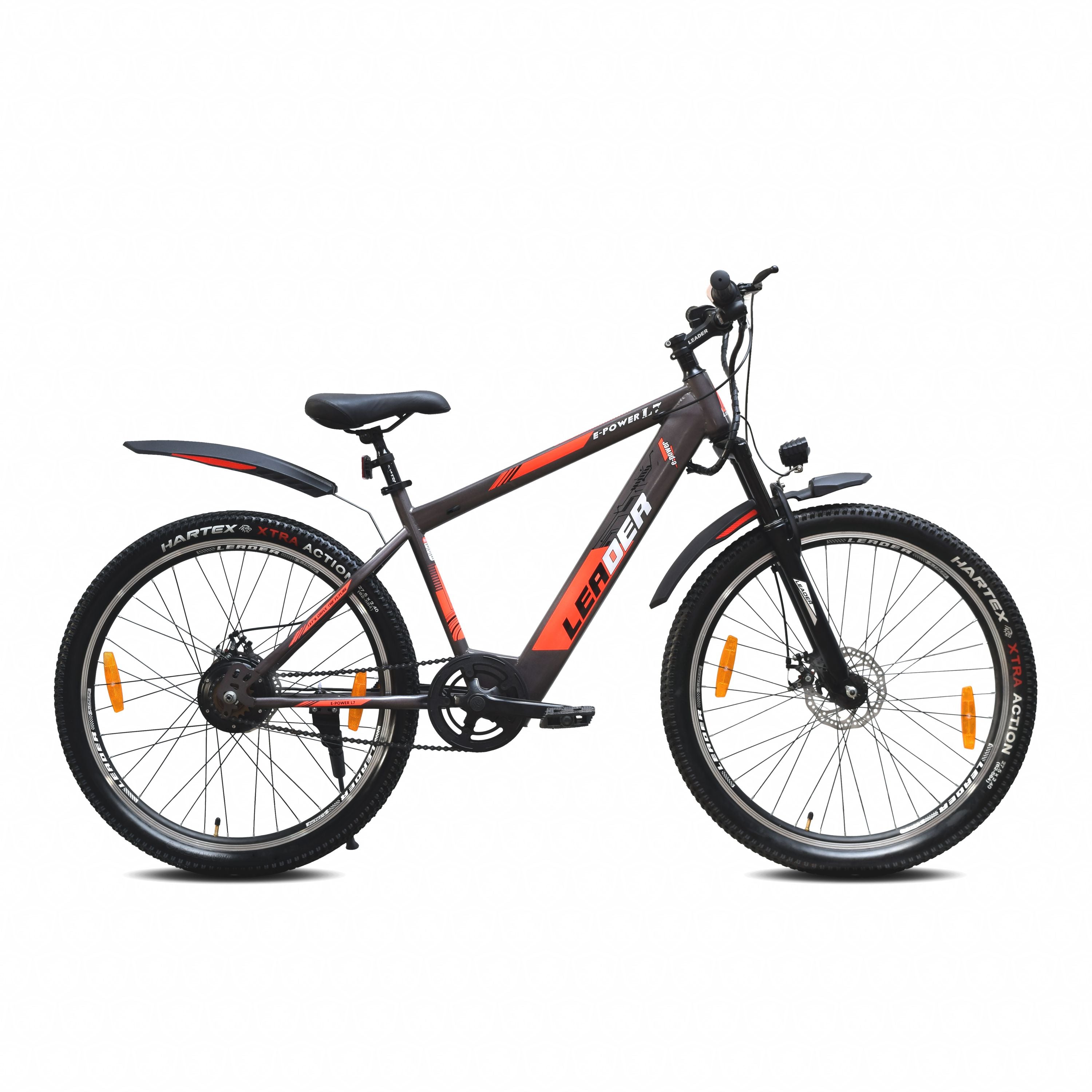 atlas electric bicycle 750W SERFAS INC Front and rear disc brakes deliver dependable stopping power Shredding trails with the