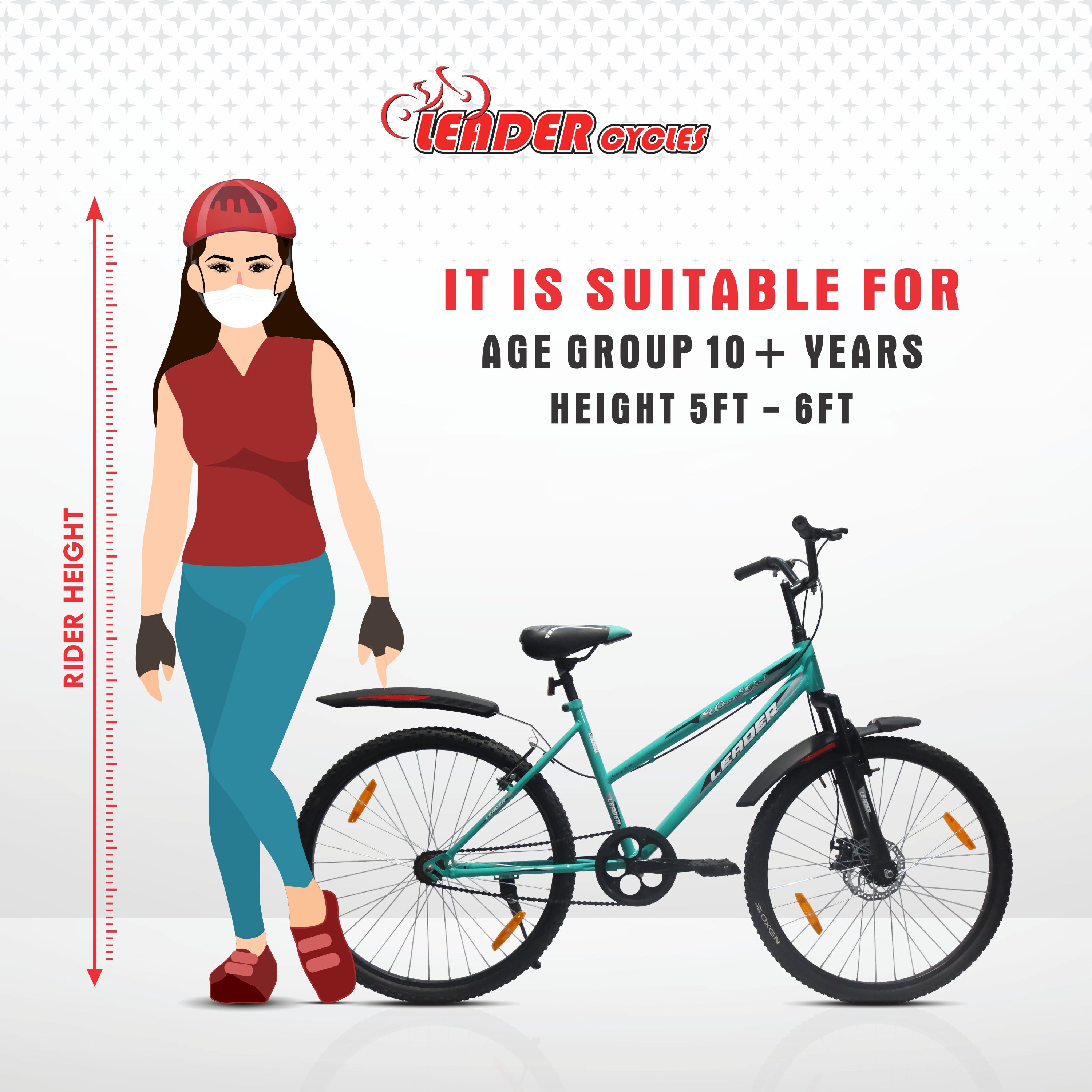 URBAN GIRL 26T WITH FRONT SUSPENSION AND DISC BRAKE